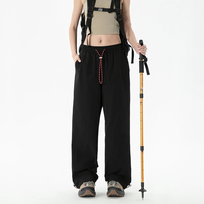 CHRLCK Waterproof Cargo Women's Pants Quick Drying Hiking Pants Breathable Fishing Camping Cycling Trekking Trousers Summer